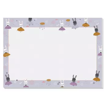 SIGEL podloga za mizo Bunny Ballerinas lila papir 30 listov