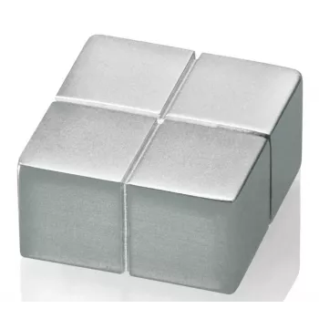 SIGEL C10 izjemno močan neodimijev okrogli magnet srebrn 20mm x 10mm (paket 4 kosov)