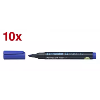 Schneider Maxx 130 trajni marker moder 1,0 - 3,0 mm (paket 10 kosov)