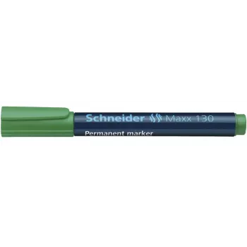 Schneider Pen Maxx 130 trajni marker – zelen – okrogla konica – črno črnilo – širina črte 1–3 mm