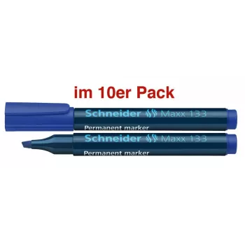 Schneider Maxx 133 trajni marker moder 1,0–4,0 mm, paket 10 kosov