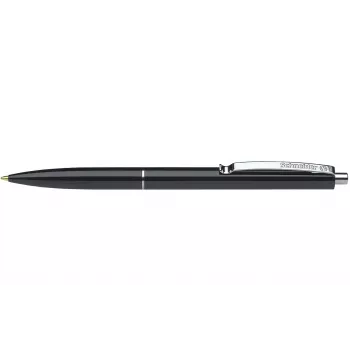 Schneider K15 Clip kemični svinčnik s potisnim mehanizmom črn 0,6mm 50 kosov