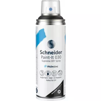 Schneider Paint-It 030 Supreme DIY akrilna pršilna barva črna 200 ml
