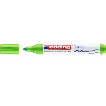 EDDING 4500 tekstilni marker svetlozelen okrogla konica 2–3 mm 1 kos