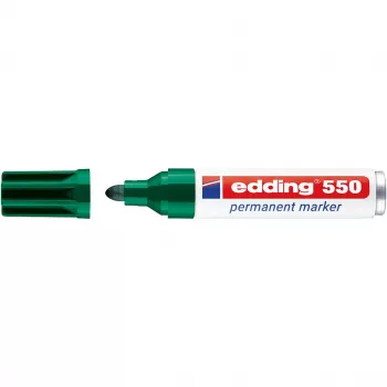 EDDING 550 trajni marker, zelen, 3–4 mm okrogla konica (000927-004 / 4-550004)