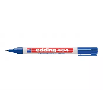 EDDING 404 trajni marker za steklo, kovino, plastiko – črn – 1 mm okrogla konica