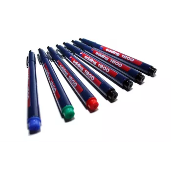 EDDING 1800 Profipen fineliner črn 0,35 mm kovinsko ohišje