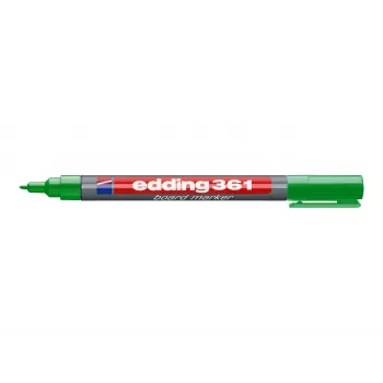 EDDING 361 marker za tablo zelen – konica v obliki krogle – suho brisljiv – ponovno polnljiv