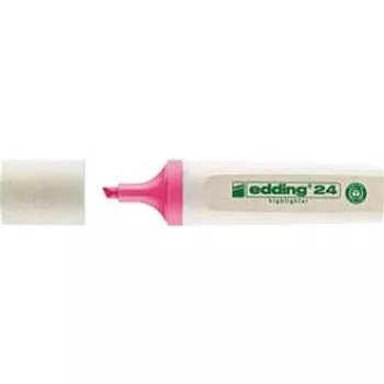 EDDING EcoLine 24 označevalec besedila – roza – 10 kosov – 2–5 mm dleta konica – črnilo na vodni osnovi – 90 % reciklirane plastike