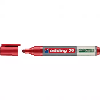 edding 29 EcoLine marker za belo tablo, dleta konica 1–5 mm, rdeč (4-29002)