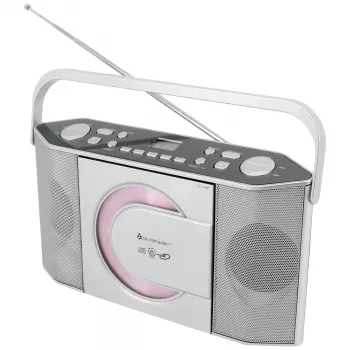 Soundmaster RCD1755SI prenosni CD radio s FM sprejemnikom, srebrn