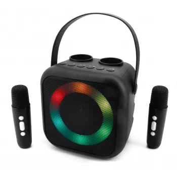 Soundmaster BT2024SW Bluetooth zvočnik, disko luč, 2 mikrofona, črn