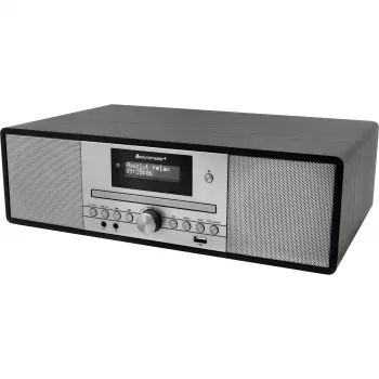 Soundmaster DAB980SW črni glasbeni center DAB+/FM-RDS CD USB Bluetooth predvajalnik zvočnih knjig s kaseto in gramofonom