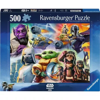 RAVENSBURGER sestavljanka The Mandalorian and Grogu (500 kosov)