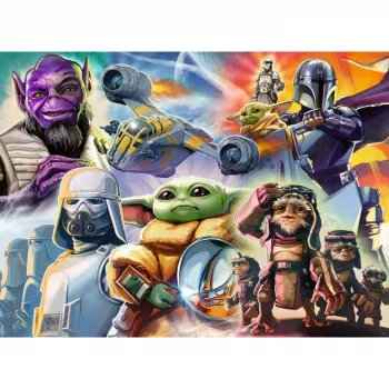 RAVENSBURGER sestavljanka The Mandalorian and Grogu (500 kosov)
