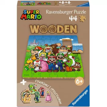 RAVENSBURGER lesene sestavljanke za otroke - Super Mario (44 kosov)