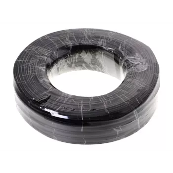 Helos telefonski kabel - 100 m - ploščat - črn