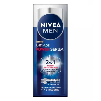 NIVEA Men Anti-Age Power Serum 2in1 intenzivni serum proti nečistočam kože 30 ml