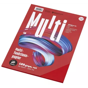 Staufen univerzalni papir 7X 734051297 A4 120g rdeč 35 listov