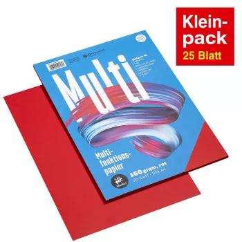 Staufen univerzalni papir A4 rdeč 160g 25 listov/paket