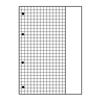 Oxford pisalni blok DIN A4, črtast, linija 22, 80 listov, 90 g/m², bel