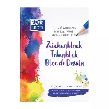 Oxford 100050321 A4 120 g/m² črtan vložek za dopolnitev, 100 listov, bel, 4-krat luknjan