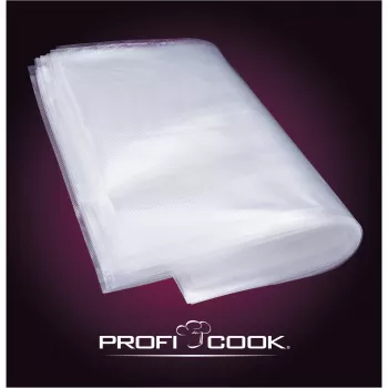 ProfiCook PC-VK 1015 komplet vakuumskih vrečk za vakuumirnik - prozoren, 50 vrečk 22x30 cm