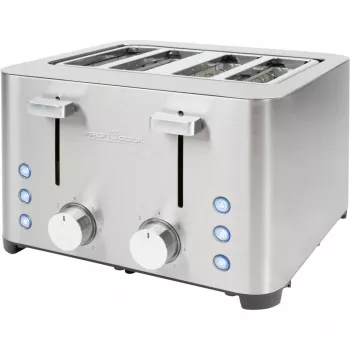ProfiCook PC-TA 1252 toaster s 4 režami, nerjavno jeklo, 1500 W