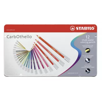 STABILO Carbothello set pastelnih svinčnikov - 12 mešanih barv