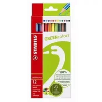 STABILO GREENcolors barvni svinčniki - večbarvno - 12 kosov