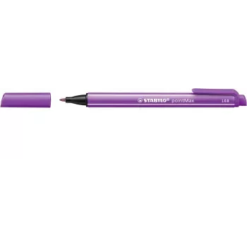 STABILO pointMax flomaster - vijoličen - medium 0,8 mm - okrogla - črnilo na vodni osnovi - najlonska konica
