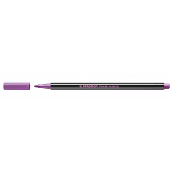 STABILO Pen 68 Metallic flomaster - kovinsko roza - 1 kos