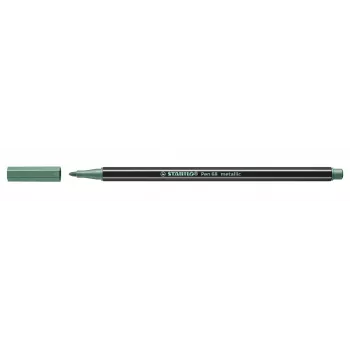STABILO Pen 68 Metallic flomaster - kovinsko zelena - 1 kos