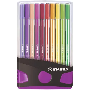 STABILO Pen 68 flomaster - mešane barve - paket 20 kosov