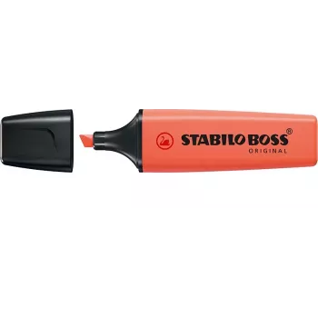 STABILO Boss Original Pastel marker - koralno rdeča - 1 kos - klinasta konica - 2 mm / 5 mm