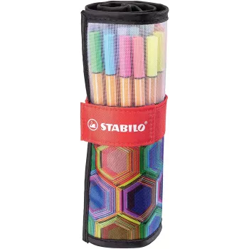 STABILO point 88 fineliner - mešane barve - 0,4 mm - paket 20 kosov