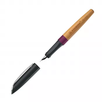 STABILO Grow nalivno pero - Plum Red / Cherry, srednja konica, podnebno nevtralno