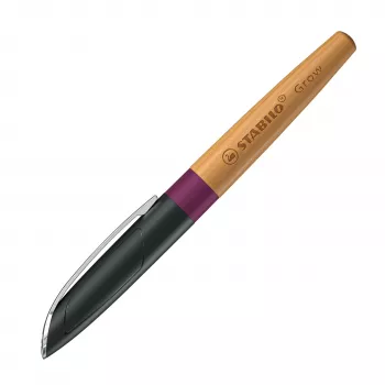 STABILO Grow nalivno pero - Plum Red / Cherry, srednja konica, podnebno nevtralno