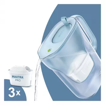 BRITA Style Eco vrč za filtriranje vode, Glacier Blue, vklj. 3 kartuše MAXTRA PRO All-in-1
