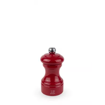 Peugeot Bistro mlinček za poper 10 cm Passion Red lakiran bukov les