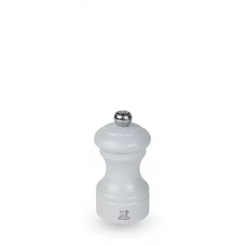 Peugeot Bistro mlinček za poper 10 cm biserno siva lakiran bukov les