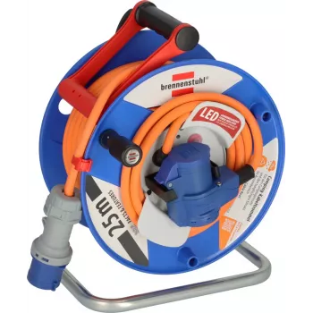Brennenstuhl 1182470200 kabelski boben 25 m, oranžen, CEE vtič 16 A, 3-polni