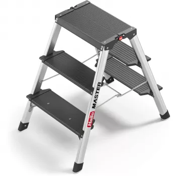 Hailo Master D70 2-3 stopnic dvostranske zložljive lestve