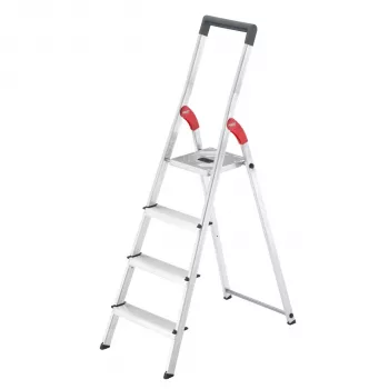 Hailo L51 4-stopenjska aluminijasta varnostna lestev