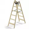 Hailo Master H80 2x6 stopnic dvostranske stopnice, nosilnost 150 kg, srebrna