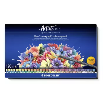STAEDTLER Mars Lumograph Aquarell akvarelni svinčnik 104 M120, HB, siva mina, šestrobni, PEFC-certificirano, posamični svinčnik