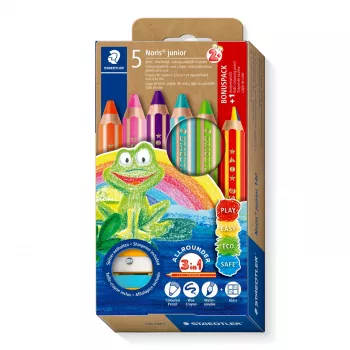 STAEDTLER Noris Junior 3-in-1 komplet barvic za otroke PEFC 140 C6P2