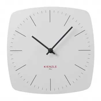 KIENZLE DCF radijsko vodena stenska ura Modern 24,8 cm bela