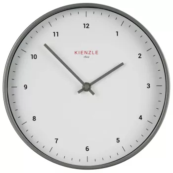 KIENZLE DCF radijsko vodena stenska ura Classic 25 cm, bela