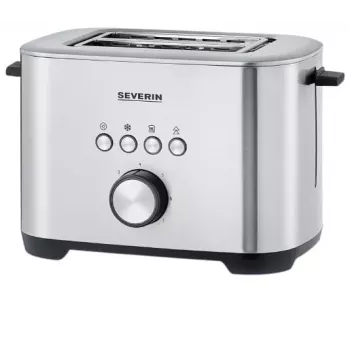 SEVERIN AT 2620 opekač kruha 800 W 2 reži srebrno/črn